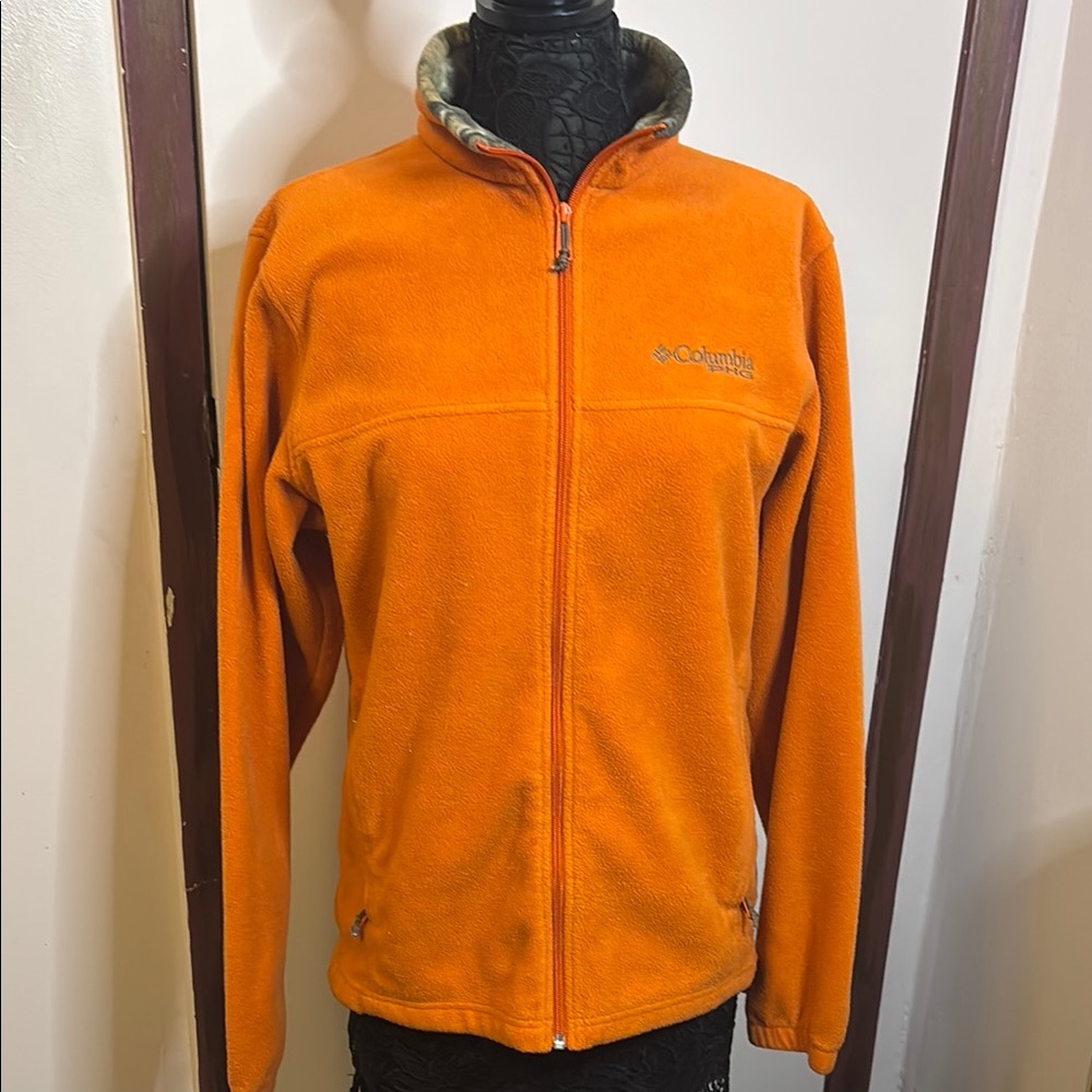 Columbia UNISEX Orange Fleece Jacket